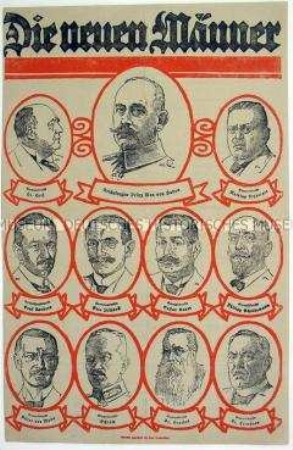 Illustrierter Sonderdruck zur Vorstellung des neuen Kabinetts unter Prinz Max von Baden