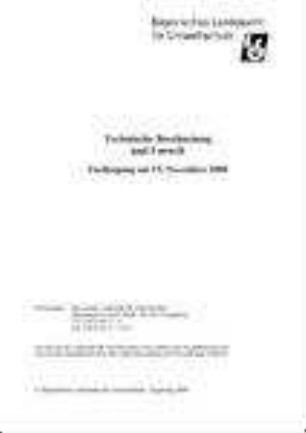 Technische Beschneiung und Umwelt : Fachtagung am 15.11.2000