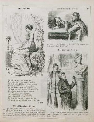 "Herbstblumen" "Der mißtrauische Wähler" "Der verkannte Apollo"