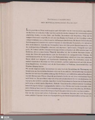 Entwicklungsstufen Der Mittelalterlichen Baukunst