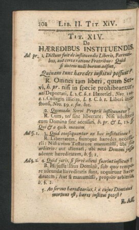 Tit. XIV. De Haeredibus Institutendis