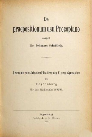 De praepositionum usu Procopiano