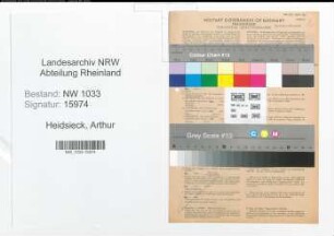 Entnazifizierung Arthur Heidsieck , geb. 27.04.1892 (Polizeibeamter)