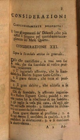 Considerazioni E Discorsi Famigliari, E Morali : A comodo di chi voglia ogni giorno fissare il pensiero in qualche Verità eterna, E Ad Uso De' Reverendi Parrochi Dall' Altare E de' Direttori di Congregazioni, e di Esercizj spirituali, 4