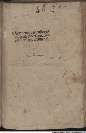 Sermones de tempore