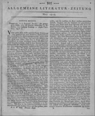 Steckling, L.: Die germanische Edda, oder die deutsche Götterlehre in Gedichten. T.1. Prenzlau: Ragoczy 1817