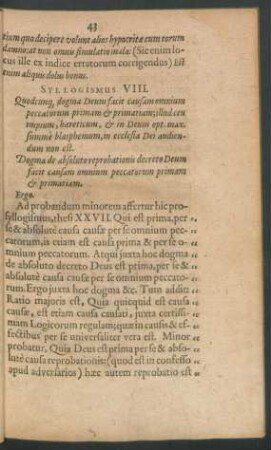 Syllogismus VIII.