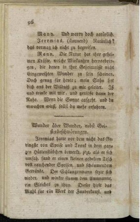 Wunder über Wunder, nebst Geisterbeschwörungen