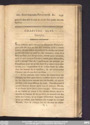 Chapitre XLVI. Conclusion.