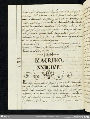 Macrino. XXIII.o Imp.e