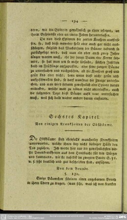 Sechstes Kapitel. Von einigen Krankheiten der Obstbäume