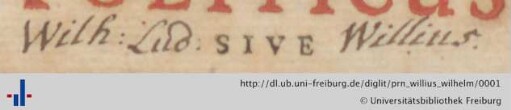[Provenienz]: Willius, Wilhelm Ludwig