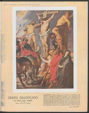 Tres momentos culminantes de la pasión - Cristo crucificado