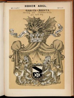 Taf. 404. Garcia-Arista, Herzog von Vistahermosa seit 10. V. 1879.