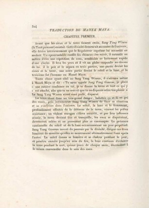 Traduction du Manek Maya