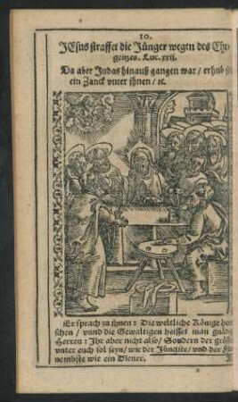 10. Jesus straffet die Jünger wegen des Ehrgeitzes. ...