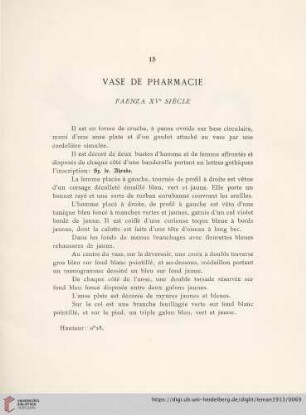 Vase De Pharmacie (Faenza XVe siècle)