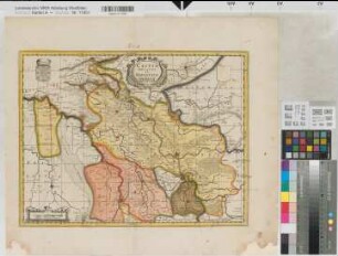 Kleve (Herzogtum) Ravenstein (Herrschaft) Territorialkarte 17.Jh. 2 dt. Meilen = 6,25 cm 35,5 x 47,5 farb. Stich: P. Schenk und G. Valk C.P., Amsterdam
