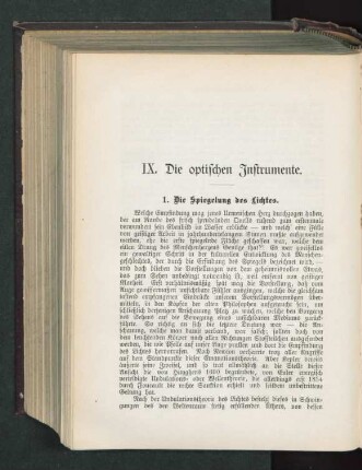 IX. Die optischen Instrumente