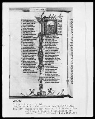Weltchronik - Bruder Philipp — ---, Folio 1recto-256recto---, Folio 1recto-256rectoZwei Initialen, Folio 23verso