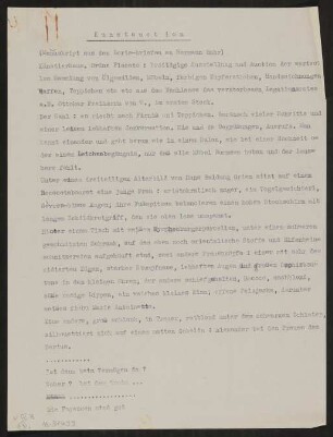 Erfundene Gespräche und Briefe: Im Vorübergehen. Wiener Phonogramme