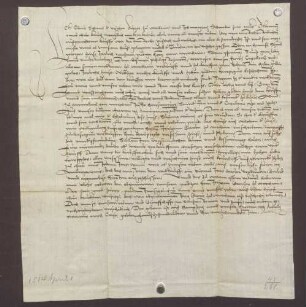 Die Eheleute Nikolaus Schmid von Wertheim leihen von ULF Kapelle daselbst 10 Gulden Kapital zu 5 Prozent Zins und verschreiben dafür ihr Haus zu Wertheim.