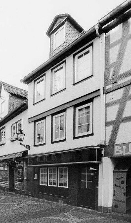 Wohnhaus, Fachwerk; Gelnhausen, Langgasse 7