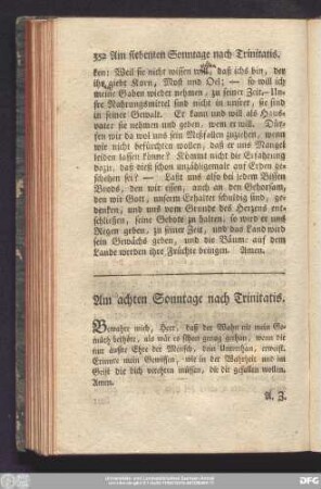 Am achten Sonntage nach Trinitatis.