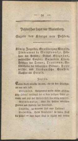 Pohlnisches Lager vor Marienburg