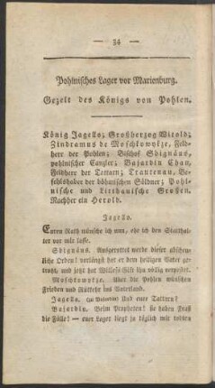 Pohlnisches Lager vor Marienburg