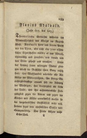 Flavius Adalvald. (Jahr 615. bis 625.)