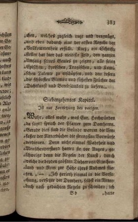 Siebenzehentes Kapitel. Ist nur Fortsetzung des vorigen.