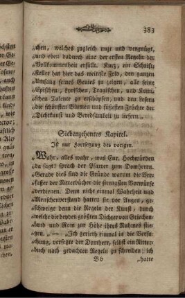 Siebenzehentes Kapitel. Ist nur Fortsetzung des vorigen.