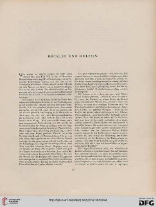 Böcklin und Holbein