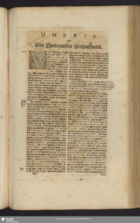 Umbria, Oder Das Spoletanische Hertzogthumb