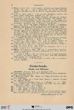 Niederlande (Nr. 587-606)