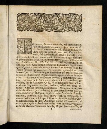 III-XIV, Triennium & quod excurrit, est ...
