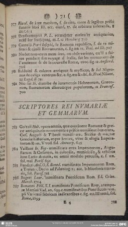 Scriptores Rei Numariae Et Gemmarum