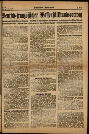 Zweite Ausgabe vom Freitag, den 28. Juni 1940.