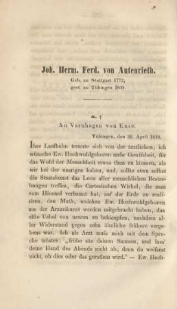 Joh. Herm. Ferd. von Autenrieth