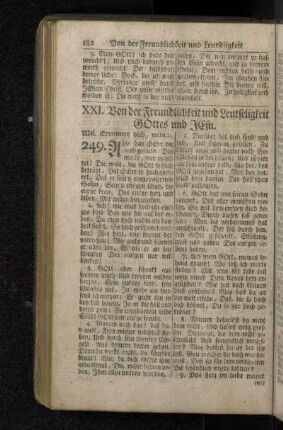 XXI. Von der Freundlichkeit und Leutseligkeit Gottes und Jesu.