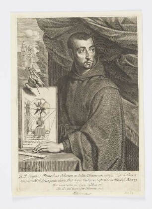 Bildnis Jean-François Nicéron, aus: Jean-François Nicéron, "Thaumaturgus Opticus", Paris 1646 (Erstausgabe)