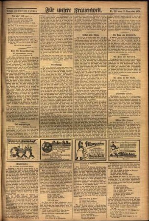 Zweite Ausgabe vom Mittwoch, den 17. November 1926.