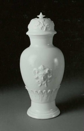 Deckelvase