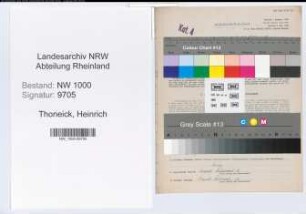 Entnazifizierung Heinrich Thoneick, geb. 06.01.1891 (Postobersekretaer)