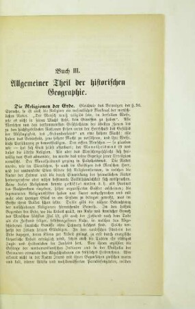 Buch III. Allgemeiner Theil der historischen Geographie