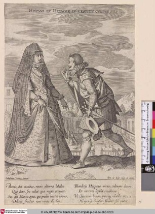 Hispani et Hispanae in Vestitu Cultus.