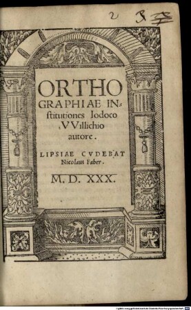 Orthographiae Institutiones