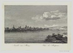 Ansicht von Mainz, Kupferstich, 1805 : Ansicht von Mainz / Schüz del.. Günther sc.. - [S. l.: n. d., 1805]. - 1 Kunstbl.: Kupferstich ; 18 x 11 cm