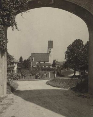 Schongau am Lech (Allgäu). Ansicht der Dreifaltigkeitskirche